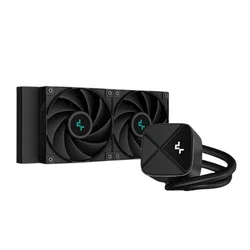 DeepCool CPU Water Cooler - LS520S Zero Dark (maks. 19dB; maks. 145,86 m3/h; 2x12cm, A-RGB LED)