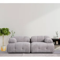 Atelier del Sofa Dvosed Petite 2, 190 x 95 x 75 cm, Svetlosivi