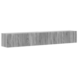 TV zidni ormar Zidne 2 pcs Siva Sonoma 98 x 31 x 29,5 cm