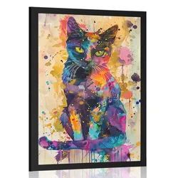 Plakat mačka v imitaciji umetniške slike - 40x60 no frame