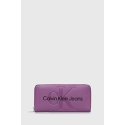Denarnica Calvin Klein Jeans ženski, vijolična barva