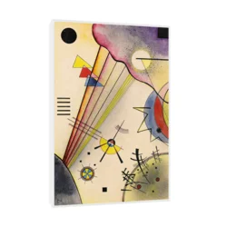 Canvas Slika na platnu Deutliche Verbindung, Wassily Kandinsky, Sa ramom, 100 x 150 cm, Beli