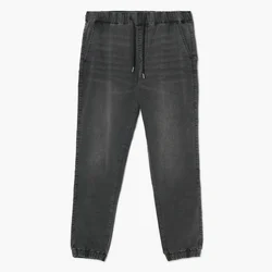 Cropp - Hlače jogger iz džinsa - siva
