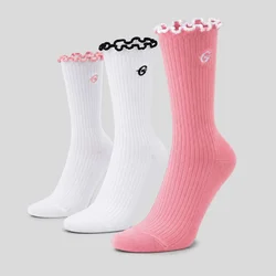 GymBeam Čarape Ruffle 3Pack Pink S