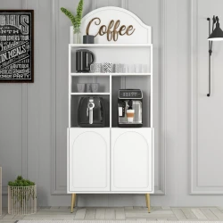 Hanah Home Kuhinjski ormar Lyon 80, Belo-zlatni