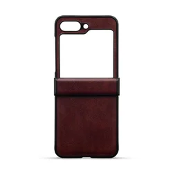 Maska za telefon LEATHER CASE za Samsung Z FLIP 5, Bordo
