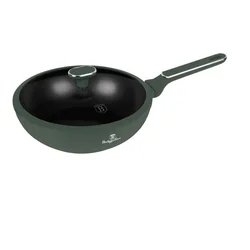 Berlinger Haus Wok tiganj sa poklopcem Matte Green Collection BH-8159, 28cm, Zeleni