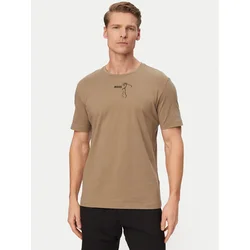 BOSS Majica Birdie 50559387 Khaki Regular Fit