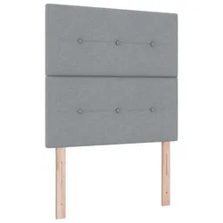Vidaxl LED Box Spring Postelja Svetlo siva 80 x 200 cm blago