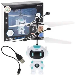 shumee Ročno voden leteči robotski dron z lučjo za propeler robota - bel