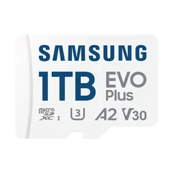 Samsung EVO Plus/micro SDXC/1TB/UHS-I U3 / Class 10/+ Adapter/White