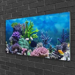 tulup.si Slika na steklu Aquarium fish pod vode 120x60 cm 2 obešalnika
