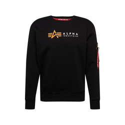 ALPHA INDUSTRIES Majica Alpha, črna