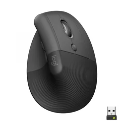 Logitech Lift Vertical, bežični ergonomski miš za desnu ruku, crni