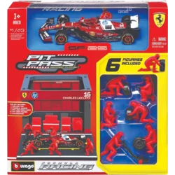 Bburago F1 Ferrari SF-25 Pit Pass ´25, WB, #16 Leclerc, 1:43 - 1 k.