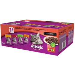 Whiskas Mokra hrana za odrasle mačke, klasični izbor, u soku, 80 x 100 g