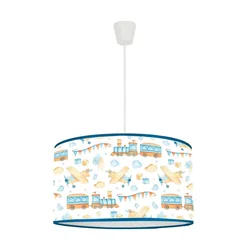 Duolla - Dečiji luster na sajli TRAIN 1xE27/15W/230V prečnik 35 cm