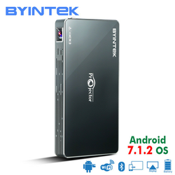 BYINTEK P10 prenosni mini LED DLP projektor, Android 7.1.2, Wifi, vgrajena baterija, vgrajen zvočnik, HD 1080P Max. 4K, HDMI-IN (naslednik najbolj prodajanega modela MD322)