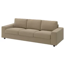 VIMLE Sofa trosed, sa širokim rukohvatima/Johanneshov smeđebež