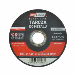 shumee Awtools kovinski disk 115*1,0 mm črna črta