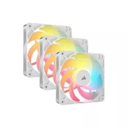 Corsair - Ventilatori Corsair 3x RS120-R ARGB 120mm PWM-Triple Pack - White, CO-9050197-WW