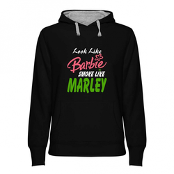 Hoodie womens Barbie smokes