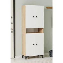 Hanah Home cipelarnik Jerma, 63,5 cm, hrast Sonoma / beli