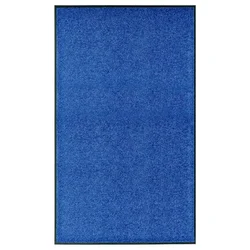 Vidaxl Pralni predpražnik moder 90x150 cm