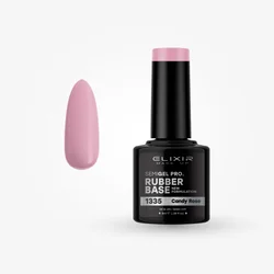 Elixir Baza za nokte Rubber base 1335, Candy Rose, 8ml