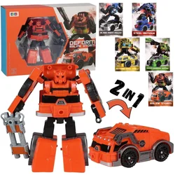 Mega Creative Preoblikovalna igrača ROBOT + KARTICE, 2-v-1 avtomobilski robot, igrača TRANSFORMERS za otroke, starejše od 3 let, MEGA CREATIVE