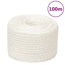Radno uže bijelo 16 mm 100 m od polipropilena
