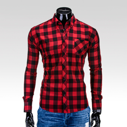 Ombre Clothing muška košulja Lamar crveno-crna