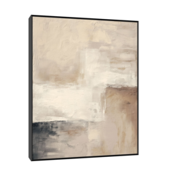 Canvas Slika na platnu Slojevi tišine 120x150cm, Sa ramom, Crni
