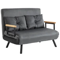 Homestar Sofa postelja 102x73x81 cm temno siva