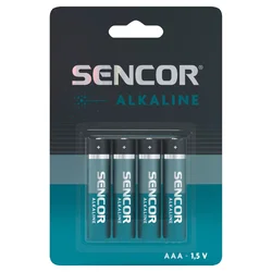 Sencor Baterija, LR03 AAA, 4BP, Alkalna