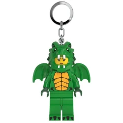 Lego Minifigure privezak za ključeve sa svetlom: Devojka u kostimu zelenog zmaja ( LGL-KE224H )