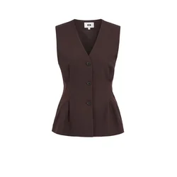 WE Fashion Telovnik temno rjava
