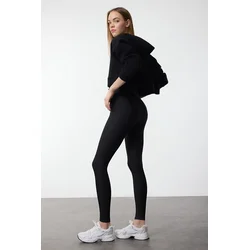Trendyol Black Diver/Scuba Full Length Sports Tights