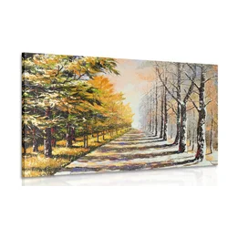 Slika jesenski drevored - 90x60
