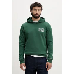 Lacoste pulover s kapuco moški bombažen