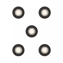 Philips - SET od 5 ugradnih plafonskih svetala PERIDOT 1xGU10/7W/230V crne
