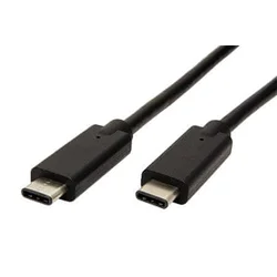 PremiumCord Kabel USB-C ( USB 3.1 generacije 2, 3A, 10Gbit/s ) črn, 1 m