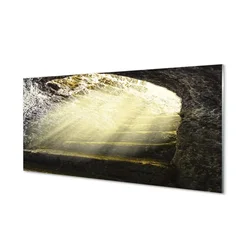 tulup.si Slika na akrilnem steklu Stopnice 100x50 cm 2 obešalnika