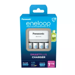 PANASONIC Eneloop AA K-KJ55MCD40E 23006 - Punjač za baterije sa 4 punjive baterije