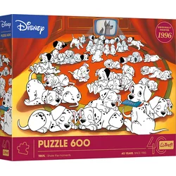 Trefl - Puzzle Disney: 101 dalmatinec - 600 kosov