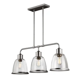 Feiss FE-HOBSON-3P-SN - Luster na šipci HOBSON 3xE27/60W/230V