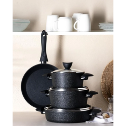 Madame Coco Set šerpi Opus Titanium, 7 delova, Crni