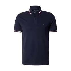 TOMMY HILFIGER Majica mornarska/burgund/bela