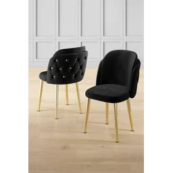 Hanah Home Set stolica Axle, 85x59x98 cm, 4 komada, Crne