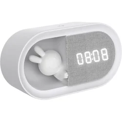 LED prigušiva noćna lampica sa budilnikom BUNNY LED/1,2W/5V 3000K
